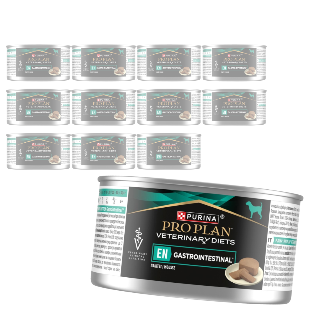Purina Pro Plan Veterinary Diets EN Gastrointestinal Mokra Karma Mus Dla Dorosłych Psów Niewydolność Trzustki