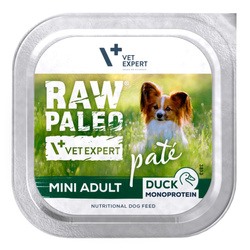 Raw Paleo Duck Pate Mini Adult 150g Monoproteinowa Mokra Karma Pasztet Dla Dorosłych Psów Małych Ras Z Kaczką