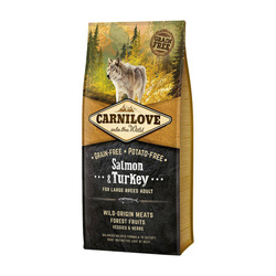 Carnilove Salmon & Turkey for Large Breed Adult 12 Kg - Sucha Karma Dla Psów Dużych Ras, Z Łososiem I Indykiem