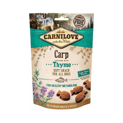 CARNILOVE SEMI MOIST SNACK CARP ENRICHED WITH THYME 200G - przysmak dla psa, karp z tymiankiem