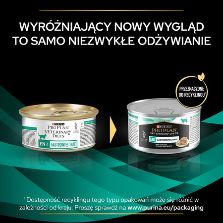 Purina Pro Plan Veterinary Diets EN Gastrointestinal Mokra Karma Dla Kota Mus 195g Zaburzenia Żołądkowo-Jelitowe