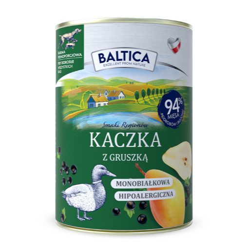Baltica Monoprotein Kaczka Prebiotyki Mokra Karma Dla Psa
