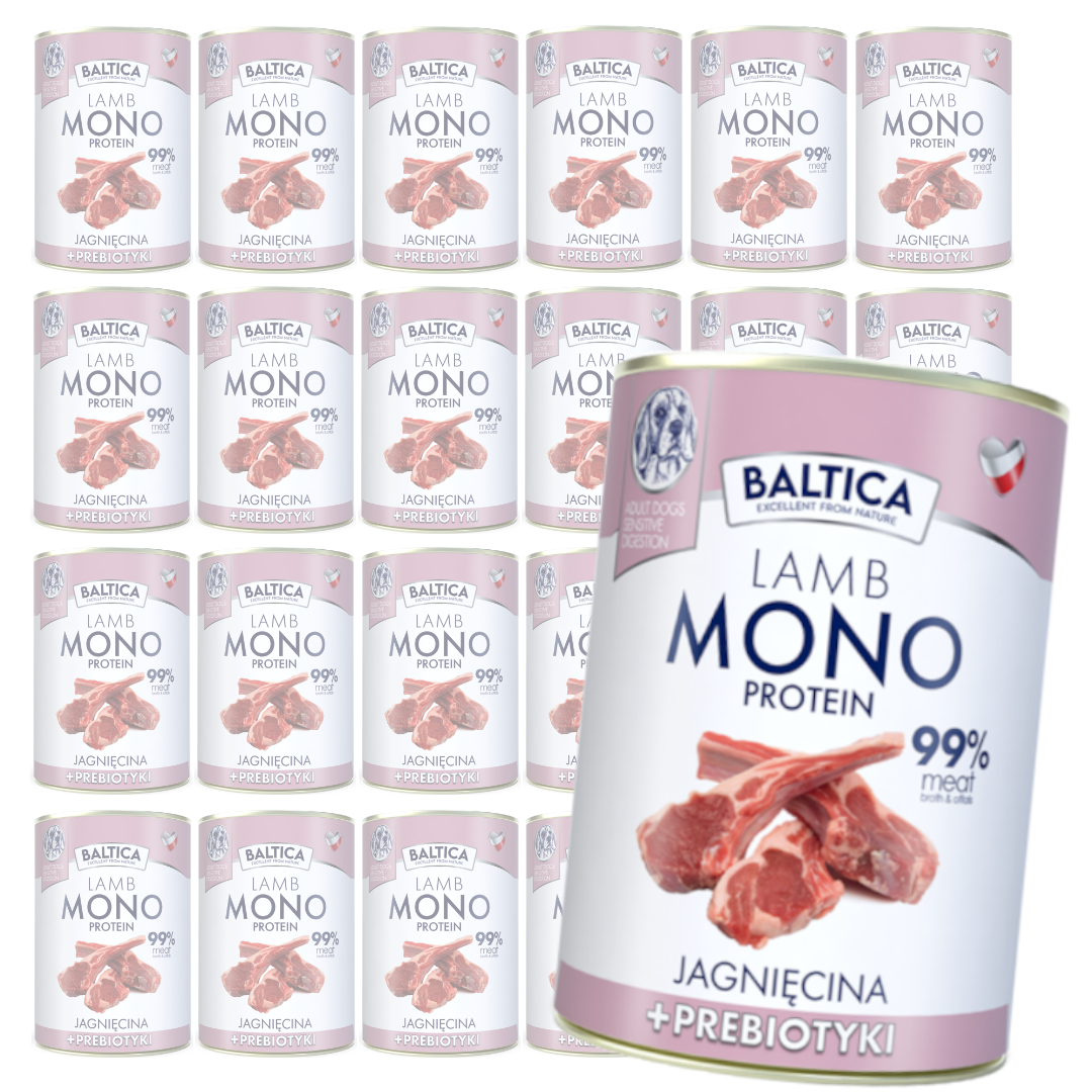 Baltica Monoprotein Jagnięcina Prebiotyki Mokra Karma Dla Psa