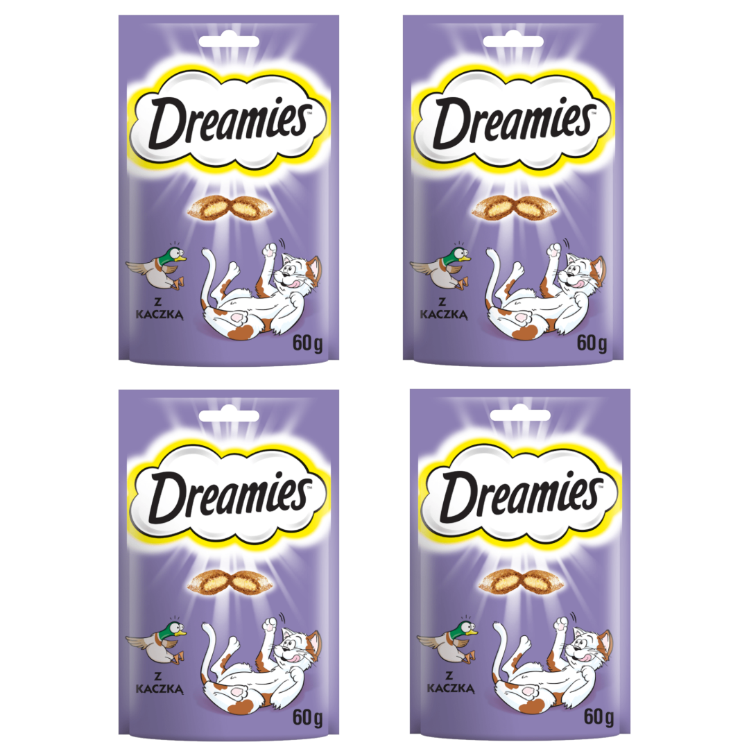 Dreamies z Wyśmienitą Kaczką 4x60g Przysmak dla kota