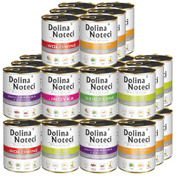 Dolina Noteci Premium Mix Smaków 30x800g Mokra Karma Dla Psa Bez Kurczaka i Ryb