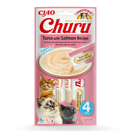 Inaba Cat Churu Mix Smaków 20x14g Kremowy Przysmak Dla Kota Pasta Kurczak Tuńczyk Łosoś Krab Wołowina