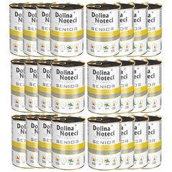 Mokra Karma Dla Psa Dolina Noteci Premium Senior Kurczak Z Marchewką I Bazylią 24x 400g