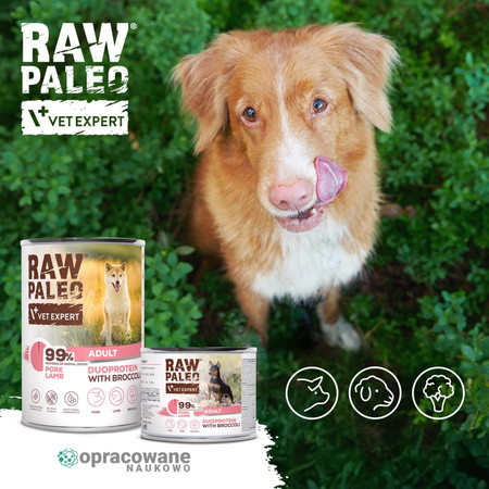 Raw Paleo Pork&Lamb Adult Duoprotein 200g Mokra Karma Dla Psa z Wieprzowiną i Jagnięciną