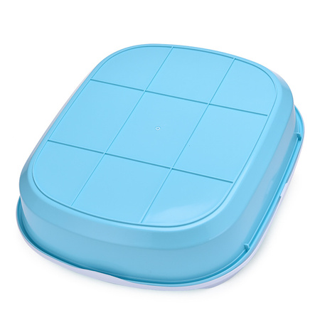 Kuweta Dla Kota Otwarta z Ramką Na Żwirek 38x46x20cm Niebieska