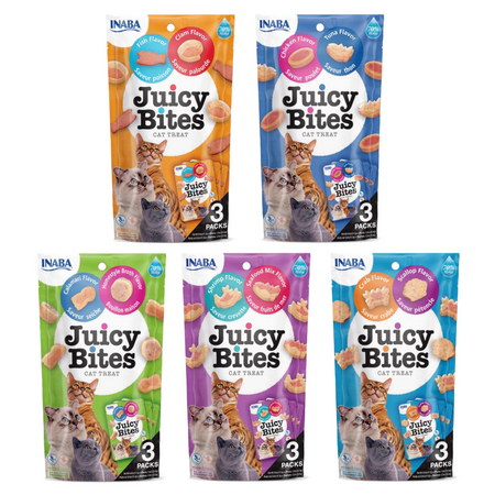 Inaba Juicy Bites 5x33,9g Wilgotny Przysmak Dla Kota Ciasteczka Mix Smaków