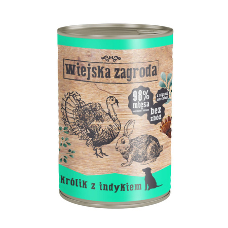 Wiejska zagroda MIX SMAKÓW 12x 400g mokra karma dla dorosłych psów