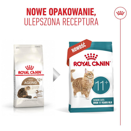 Royal Canin Ageing 11+ Karma Sucha 4kg Dla Kotów Dojrzałych Po 11 Roku Życia