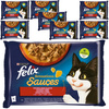 Felix Sensations Sauce Karma Dla Kotów Wiejskie Smaki W Sosie 8x340g (32x85g) Indyk Jagnięcina