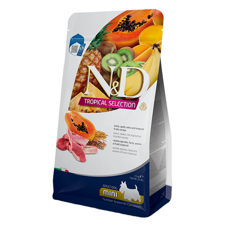 Farmina N&D Tropical 1,5kg Sucha Karma Dla Dorosłych Psów Małych Ras z Jagnięciną