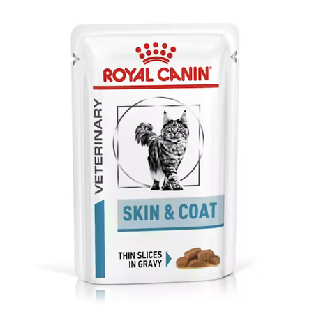 Royal Canin Veterinary Skin & Coat 12x85g Mokra Karma Dla Kotów W Sosie Zdrowa Skóra I Sierść