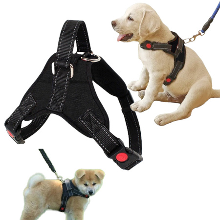 Mocne Szelki Dla Psa Psów R. S 45-51Cm Czarne