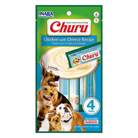 Inaba Dog Churu Mix Smaków 40x14g Przysmak Pasta Dla Psa z Kurczakiem Łososiem Tuńczykiem