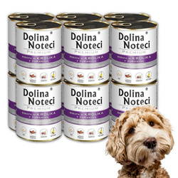 Dolina Noteci Premium Mokra Karma Dla Psa Królik z Żurawiną 12x400g