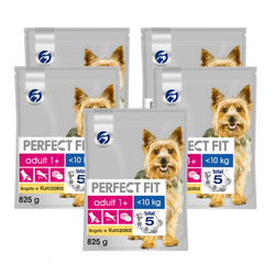 Perfect Fit (adult 1+) 5x825g Bogaty W Kurczaka Sucha Karma Dla Dorosłych Psów Małych Ras