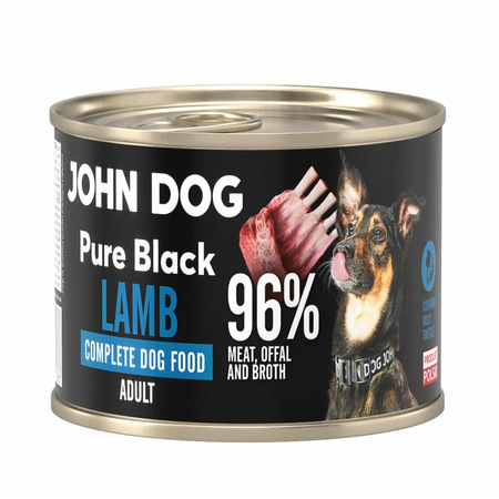 John Dog Pure Black Adult 6x200g Mokra Karma Dla Psa Mix 6 Smaków
