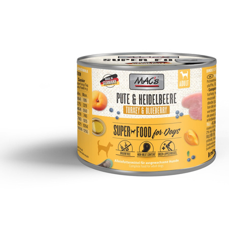 Mac's Dog 6x200g Bezzbożowa Mokra Karma Dla Psa Mix 4 Smaków