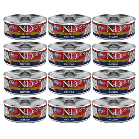 N&D Cat Quinoa Digestion 12x80g Mokra Karma Dla Kota Z Jagnięciną Na Trawienie