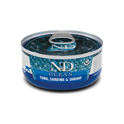 N&D Cat Ocean Tuna Sardine Shrimps 70g Mokra Karma Dla Kota Sardyna Krewetka Tuńczyk