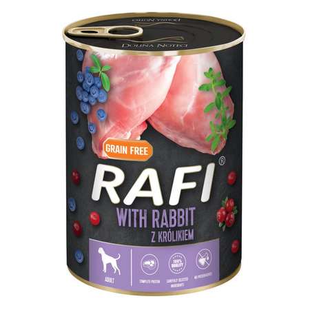 Rafi 16x400g Bezzbożowa Mokra Karma dla Dorosłych Psów Mix 8 Smaków