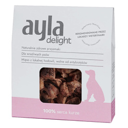 Ayla Delight Serca Kurze 28g Liofilizowany Przysmak Dla Psa 100% Mięsa