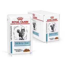Royal Canin Veterinary Skin & Coat 12x85g Mokra Karma Dla Kotów W Sosie Zdrowa Skóra I Sierść