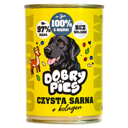 Dobry Pies Mono 24x400g Monoproteinowa Mokra Karma Dla Dorosłych Psów Z Alergią I Nietolerancją Pokarmową Mix 6 Smaków Z Kolagenem