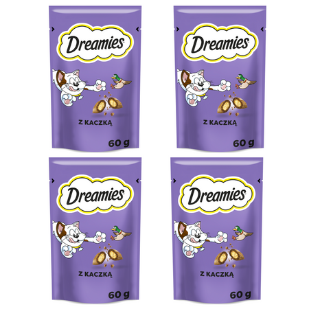 Dreamies z Wyśmienitą Kaczką 4x60g Przysmak Dla Kota