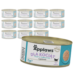 Applaws Cat Mokra Karma Dla Kociąt 12x70g Filet z Tuńczyka w Galaretce