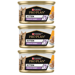 Purina Pro Plan Kitten Healthy Start 3x85g Mokra Karma Dla Kociąt Mus z Kurczakiem