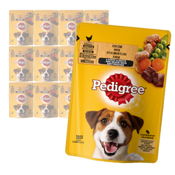 Pedigree Adult Mokra Karma Dla Psa Kawałki Bogate W Kurczaka W Sosie 12x100g