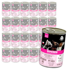 PetRepublic 24x400g Bezzbożowa Mokra Karma Dla Psa Kawałki W Sosie Z Wieprzowiną