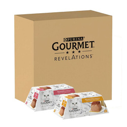 Purina Gourmet Revelations Mus z Łososiem i Kurczakiem 24x57g Mokra Karma Dla Kota w Sosie