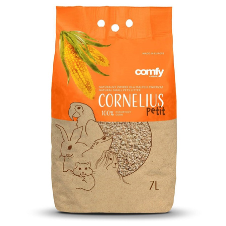 Comfy Cornelius Petit Naturalny Żwirek Kukurydziany Dla Gryzoni Ptaków i Gadów 7L