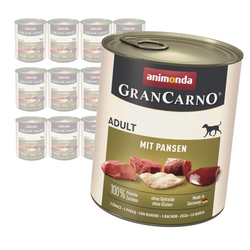 Animonda GranCarno Adult 12x800g Mokra Karma Dla Psa z Flakami