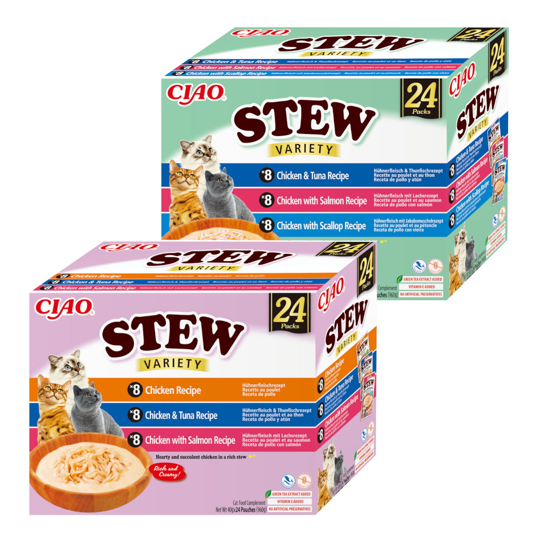 Inaba Cat Ciao Stew Uzupełniająca Karma Dla Kota Potrawka Mix Smaków