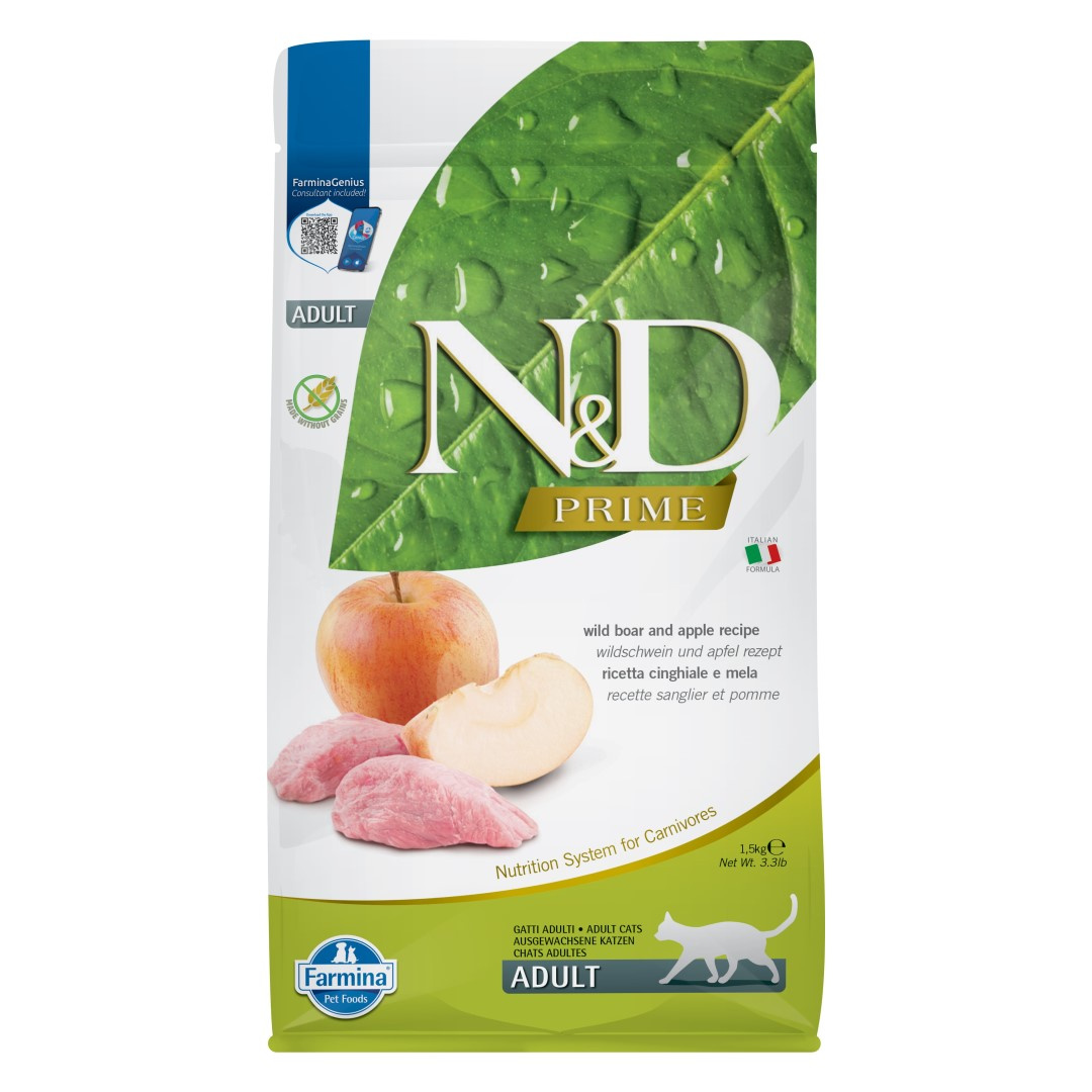 Farmina N&D Cat Prime Wild Boar Apple Sucha Karma Dla Kota Dzik z Jabłkiem
