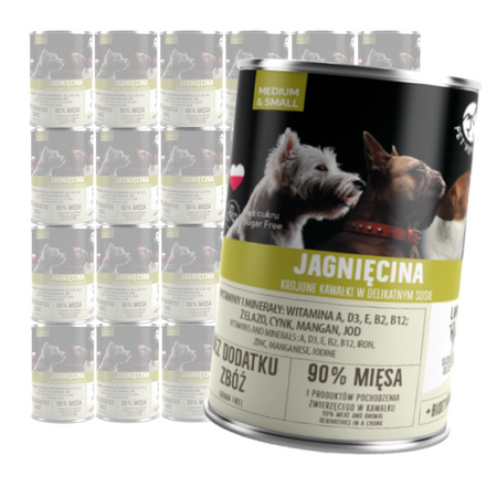 Mokra Karma Dla Psa PetRepublic Kawałki W Sosie Jagnięcina 24x400g