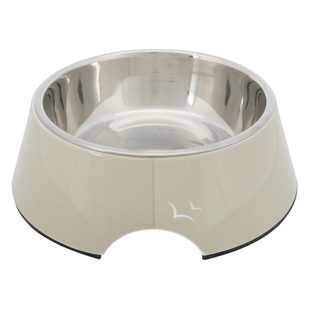 TRIXIE Miska Be Nordic Na Karmę i Wodę Dla Psa z Melaminy Piaskowa 0,8L