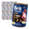 Brit Premium by Nature Junior Mokra Karma Dla Szczeniąt Indyk Z Wątróbką 12x400g