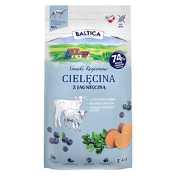 Baltica Adult Cielęcina z Jagnięciną M/L 3kg Bezzbożowa Sucha Karma Dla Psów Średnich i Dużych Ras
