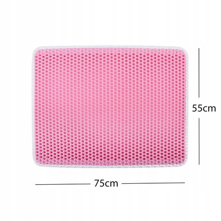 Wycieraczka Pod Kuwetę Mata Dla Kota 75*55 RÓŻOWA