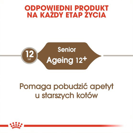 Royal Canin Ageing +12 Senior 400g Karma Sucha Dla Kotów Dojrzałych Powyżej 12 Roku Życia