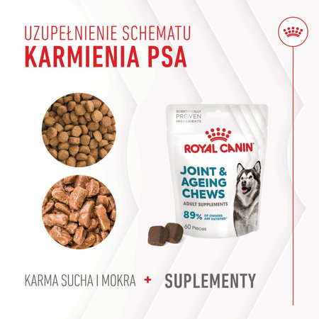 Royal Canin Supplements Dog Joint & Ageing 240g Suplementy Dla Psów Dorosłych W Postaci Przysmaków Wspierające Prawidłowe Funkcjonowanie Stawów