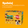 Pedigree Wybór Smaków Z Warzywami 84x100g Mokra Karma W Sosie Dla Psa Wołowina Kurczak Jagnięcina Indyk