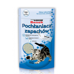 SUPER BENEK Morski 450g Granulki - Pochłaniacz Zapachów do Kociej Kuwety